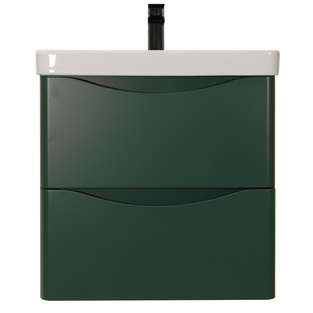 Happi 600mm Wall Hung Vanity Unit &amp; Basin - Goblin