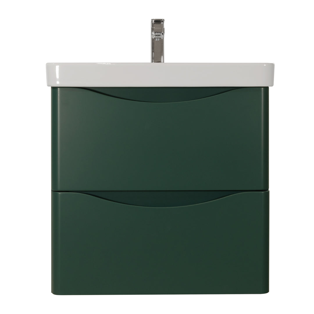 Happi 600mm Wall Hung Vanity Unit &amp; Basin - Goblin