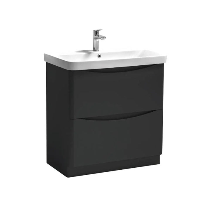 Josef Martin HAPPI 800mm Floor Standing Vanity Unit &amp; Basin - Anthracite
