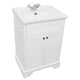 Kingsbury Traditional 600mm Floor Standing Vanity Unit and Basin - White