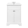 Kingsbury Traditional 600mm Floor Standing Vanity Unit and Basin - White