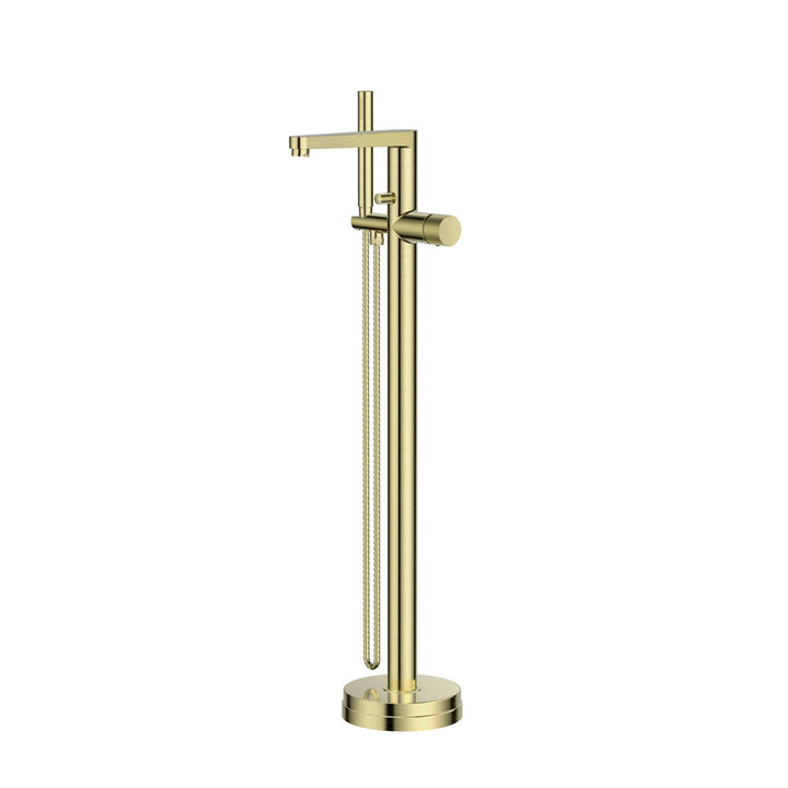 Koko Freestanding Bath Shower Mixer - Brushed Brass