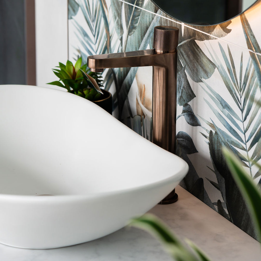 Koko Tall Basin Tap - Brushed Bronze