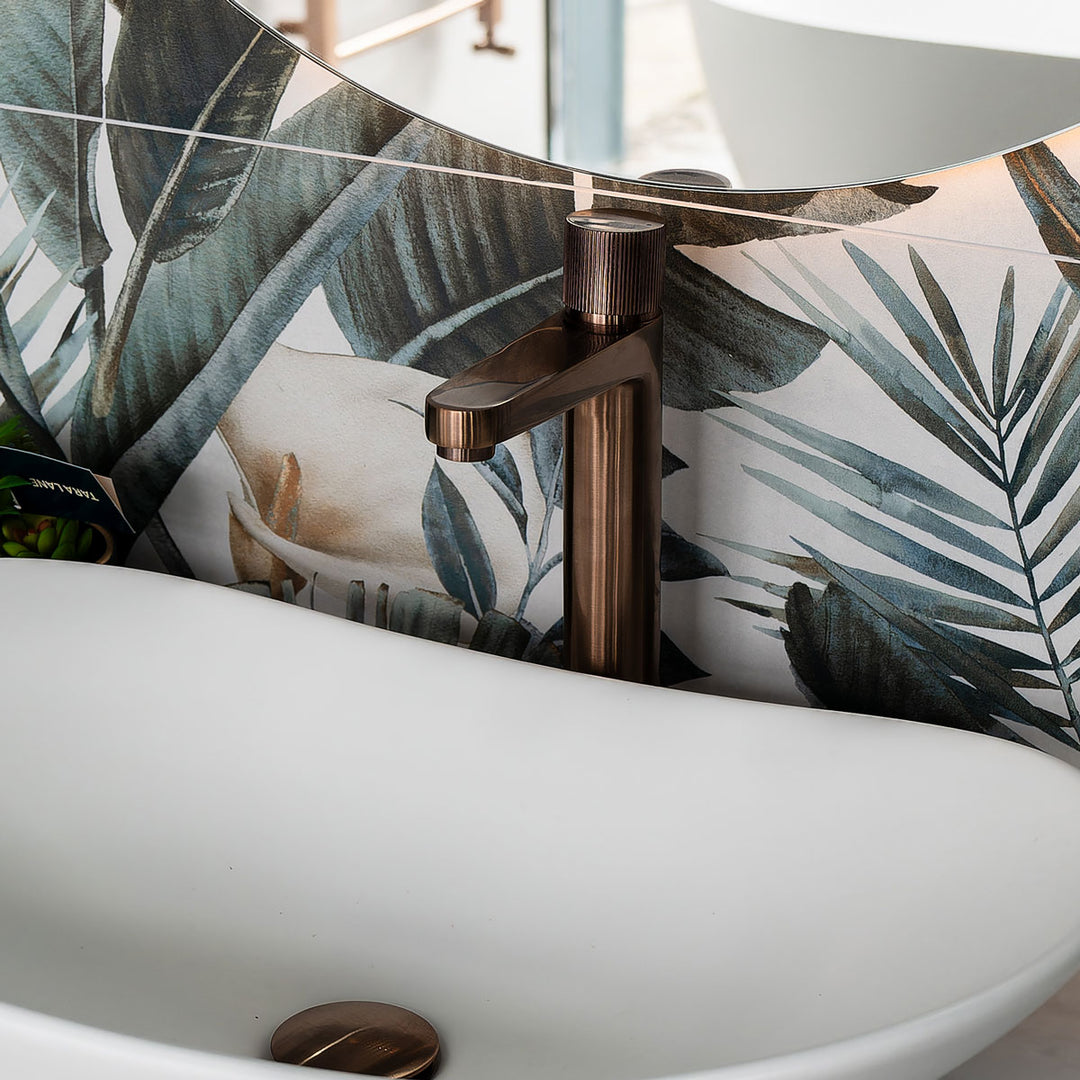 Koko Tall Basin Tap - Brushed Bronze