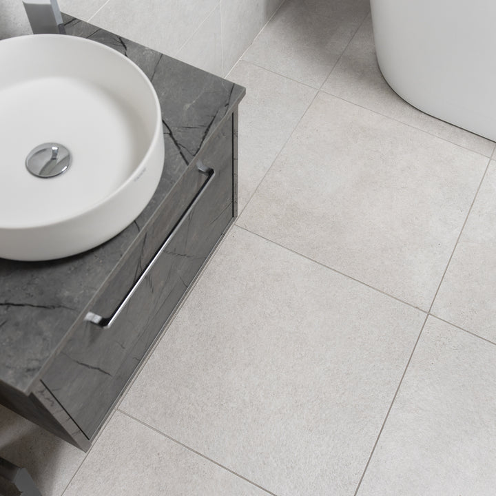 Kalos White 60 x 60cm Porcelain Floor Tile - 1.044sqm perbox