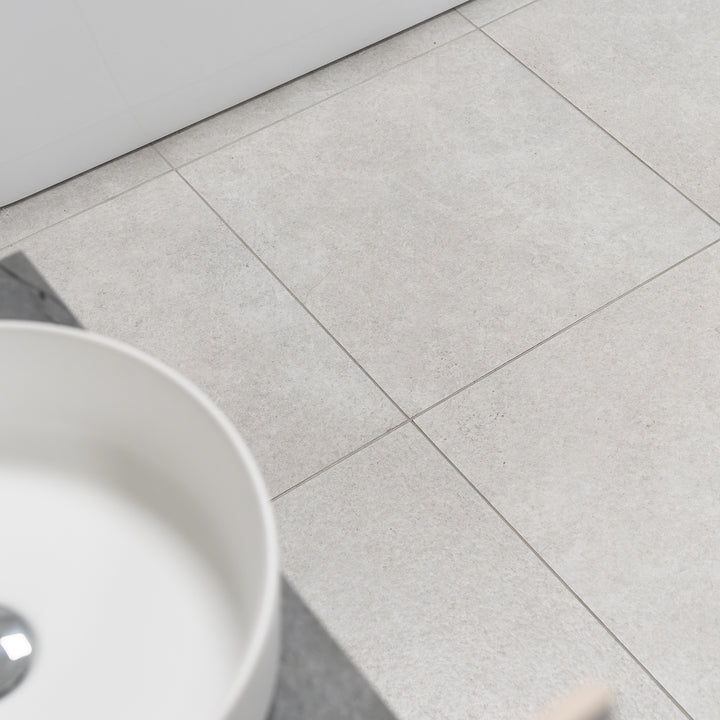Kalos White 60 x 60cm Porcelain Floor Tile - 1.044sqm perbox