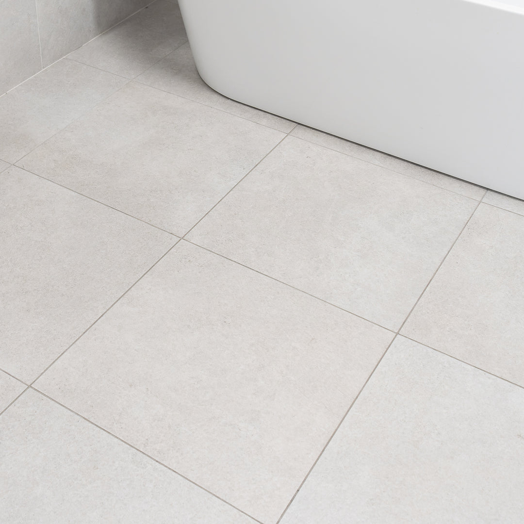Kalos White 60 x 60cm Porcelain Floor Tile - 1.044sqm perbox
