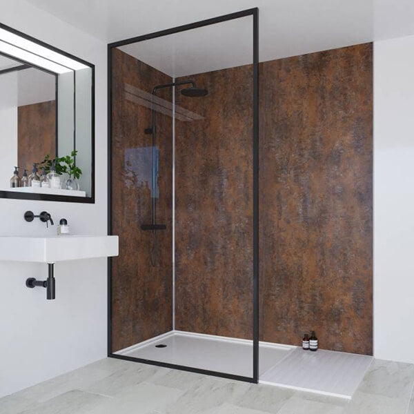 Multipanel Linda Barker Collection Corten Elements 1200mm Shower Panel