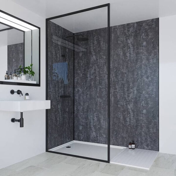 Multipanel Linda Barker Collection Graphite Elements 598mm Shower Panel