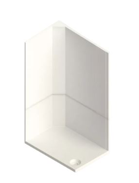 Neptune 1200 x 900mm Porcelain White Rectangle Leak Free Shower Pod - Right Hand