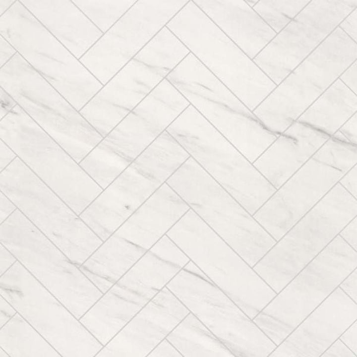 Multipanel Herringbone Tile Collection Levanto Marble 598mm Tongue &amp; Groove Panel
