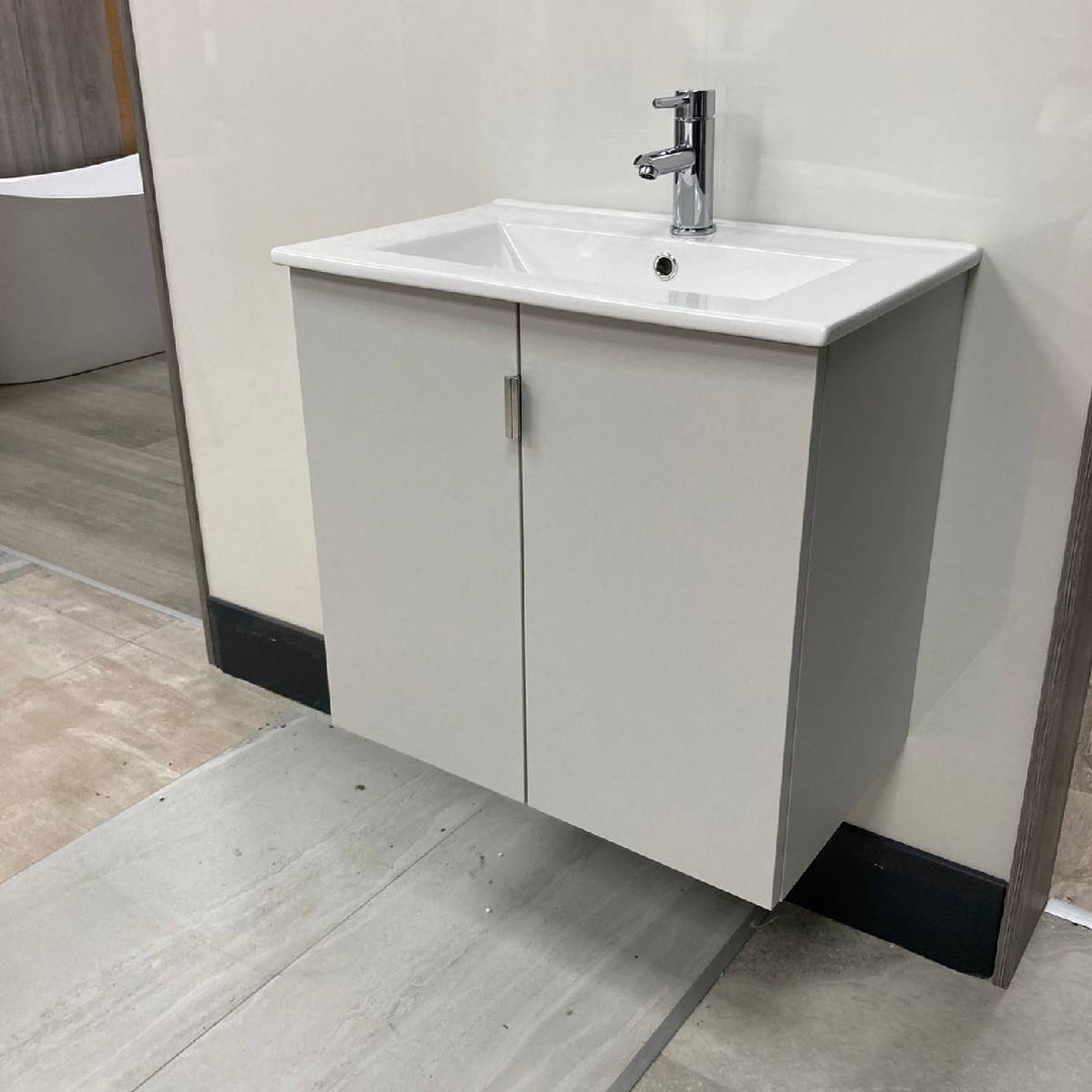 600mm Wall Hung Vanity Unit - Matt Grey