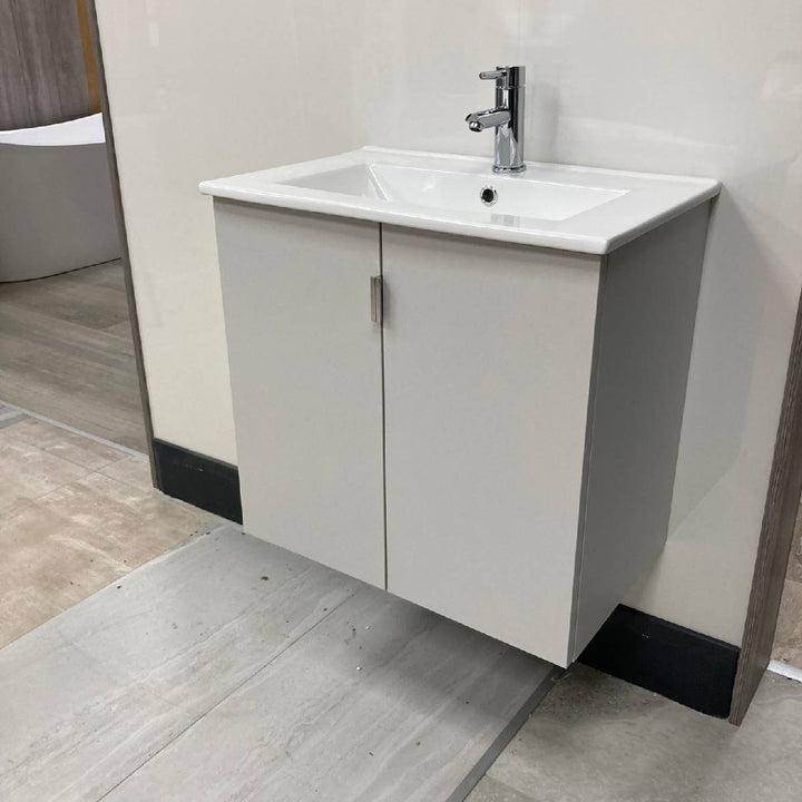 600mm Wall Hung Vanity Unit - Matt Grey