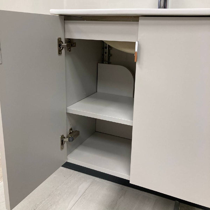 600mm Wall Hung Vanity Unit - Matt Grey
