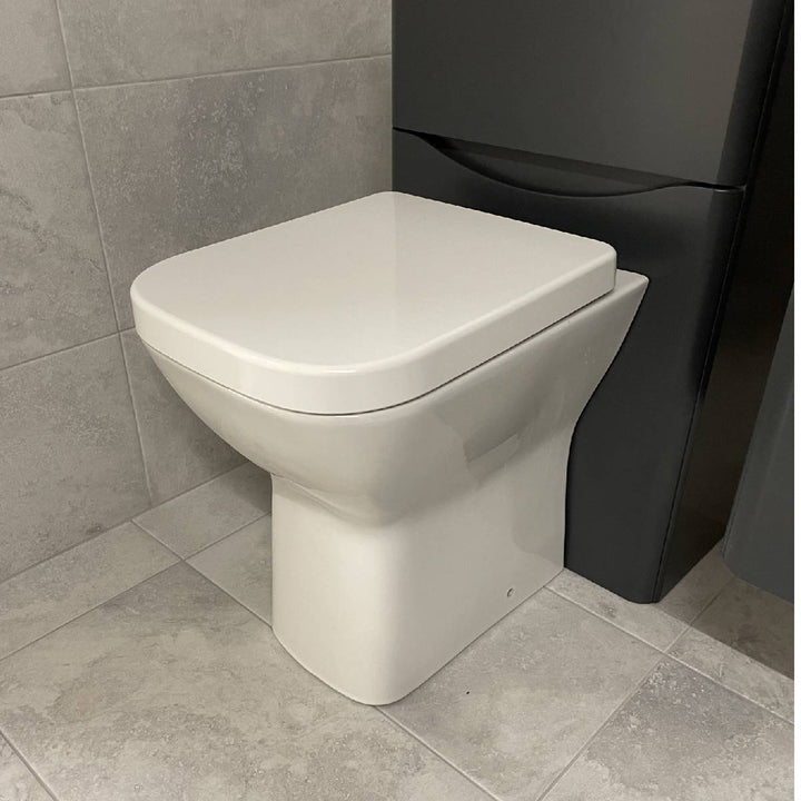 Linea Comfort Height Rimless Back to Wall Toilet &amp; Soft Close Seat