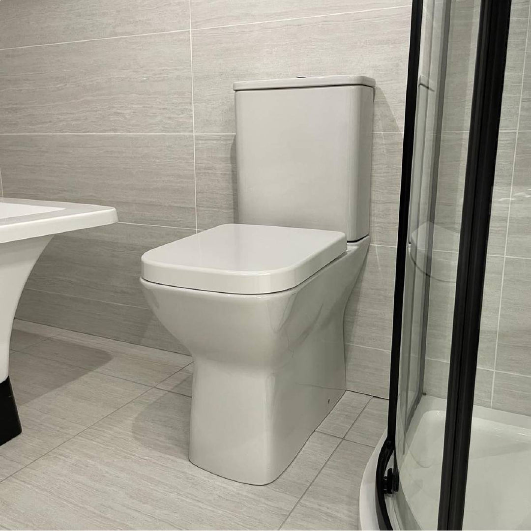 Linea Comfort Height Rimless Close Coupled Toilet &amp; Soft Close Seat