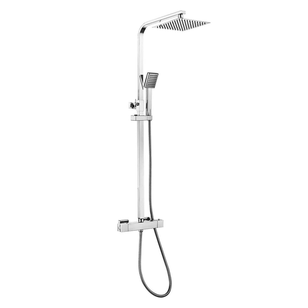 Linea Square Chrome Thermostatic Shower Set