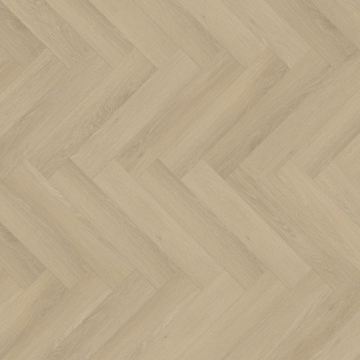 Lusso Floor Linen Oak Herringbone Luxury Vinyl Flooring - 610 x 122 x 5 mm - 2.23 M2 Per box