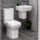 Linea Easy Plumb Close Coupled Toilet with Cyclone Flush & Soft Close Seat