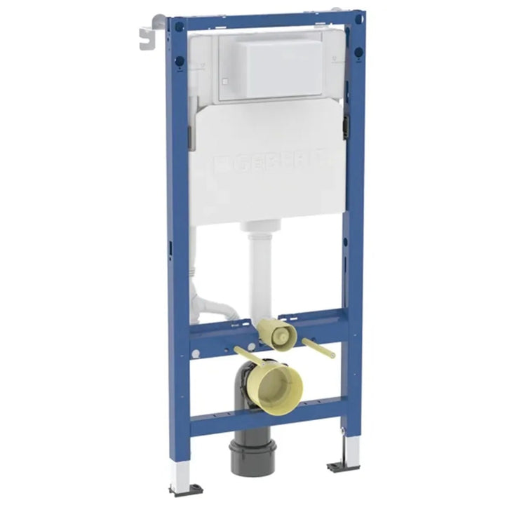 Geberit Duofix 1.12m Wall Hung WC Frame 3 in 1 Deal with Chrome Flush Plate and Wall Hung Toilet