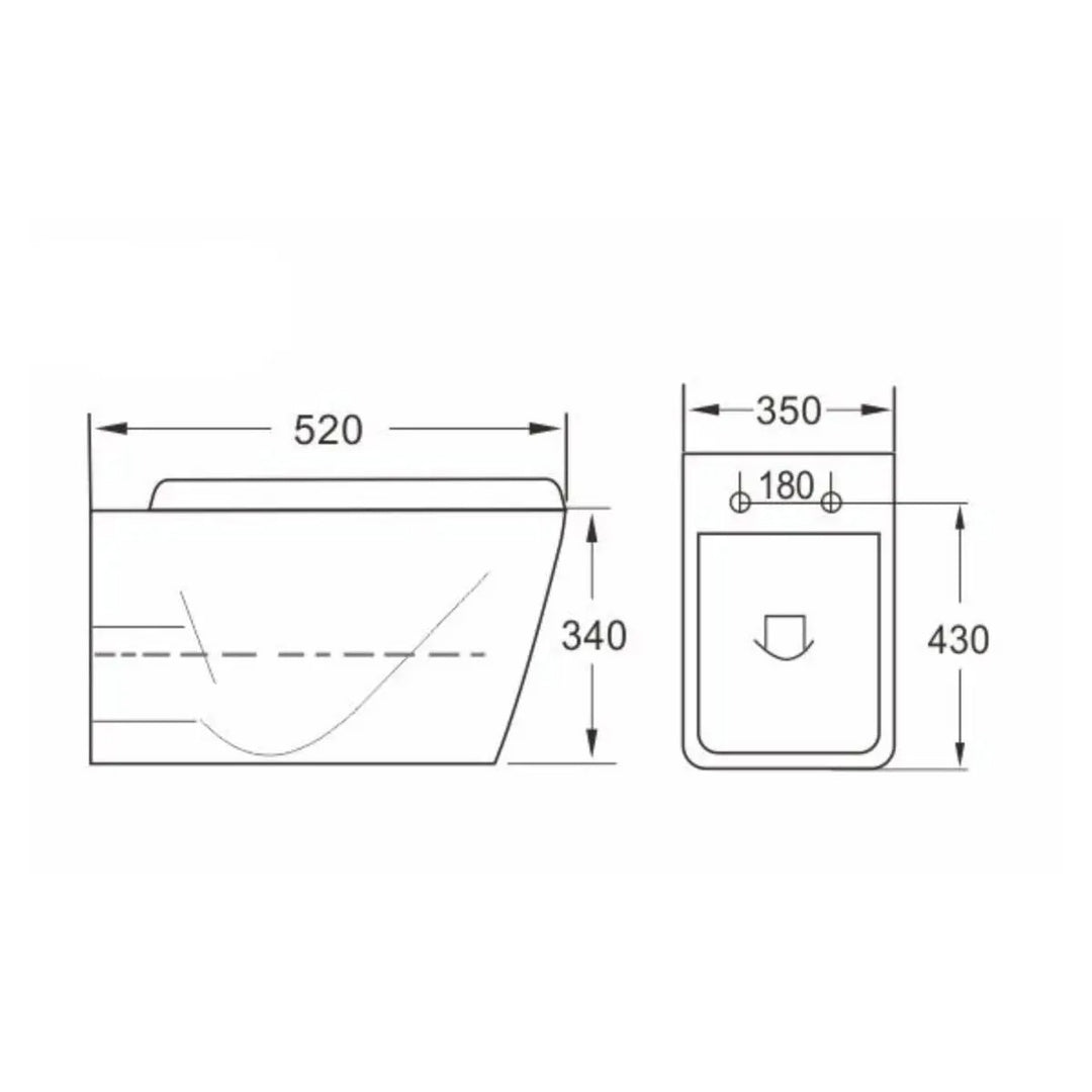 Geberit Duofix 1.12m Wall Hung WC Frame 3 in 1 Deal with Chrome Flush Plate and Wall Hung Toilet