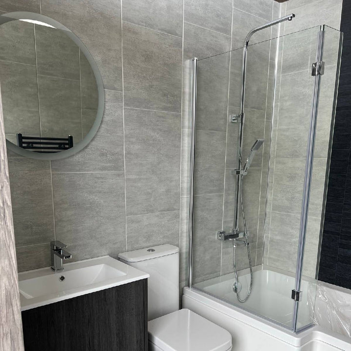 Lusso Large Grey Tile Effect Wall Panelling - 4.16sqm per pack