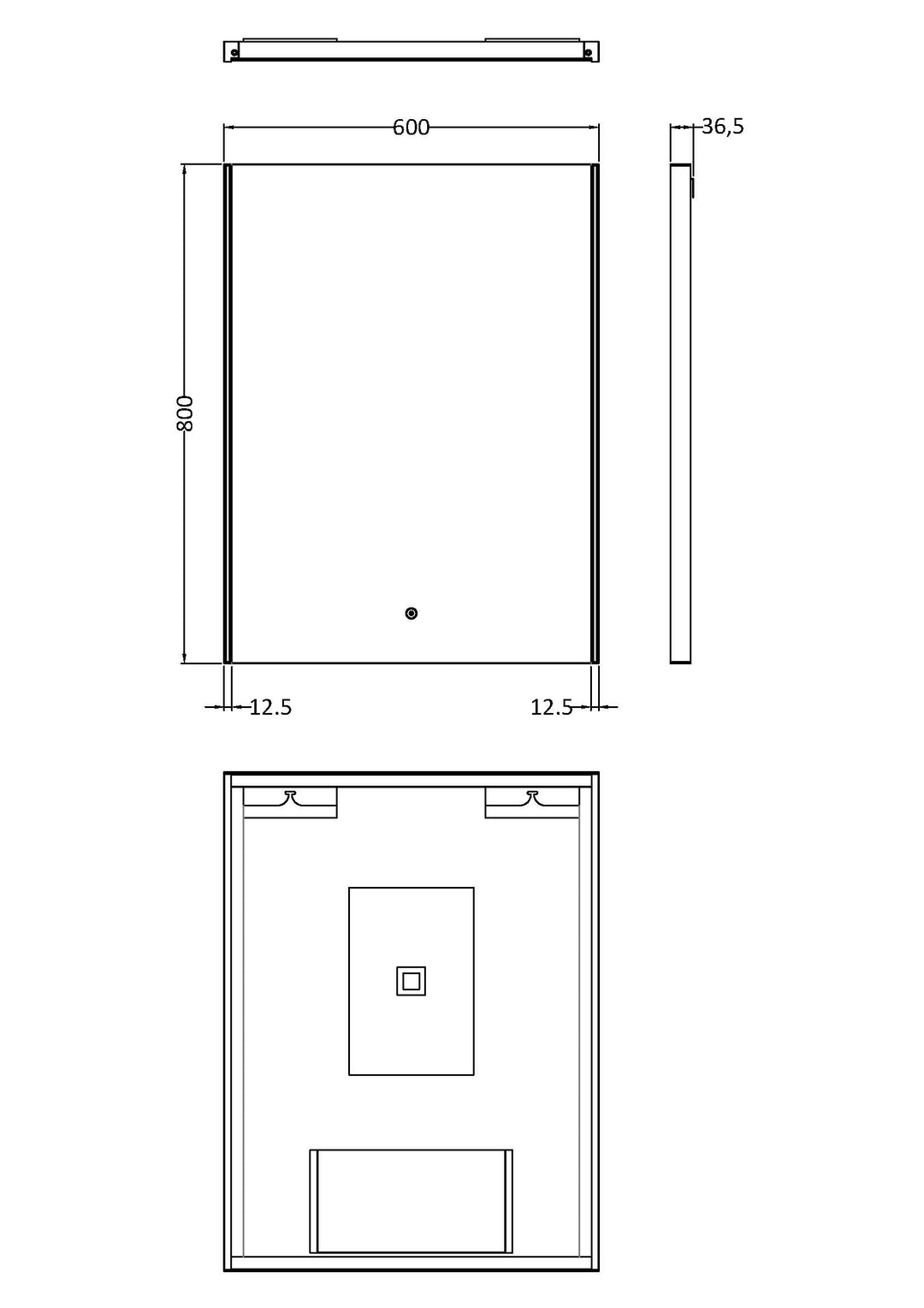 Hudson Reed 800 x 600 Ambient Touch Sensor Mirror