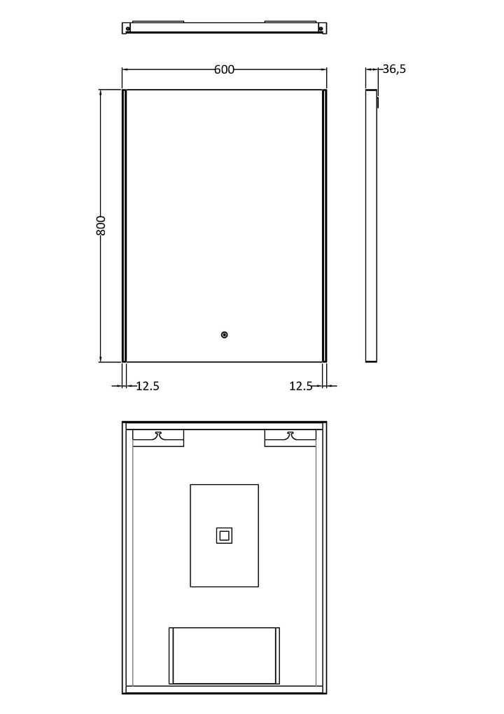 Hudson Reed 800 x 600 Ambient Touch Sensor Mirror