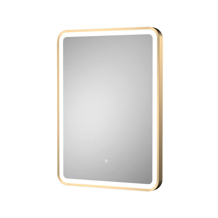 Hudson Reed 700 x 500mm LED Mirror - Brushed Brass