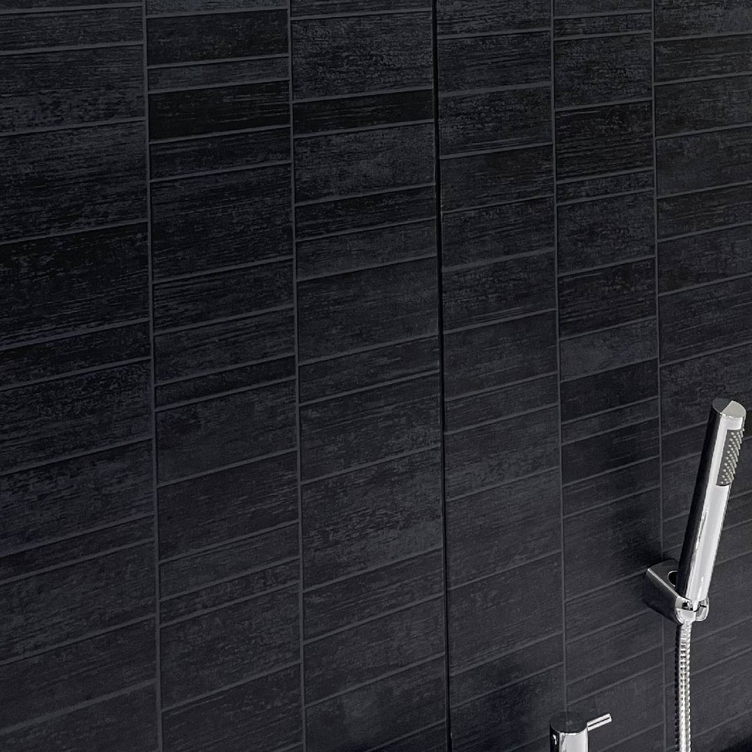 Lusso Small Anthracite Tile Effect Wall Panelling - 4.16sqm per pack
