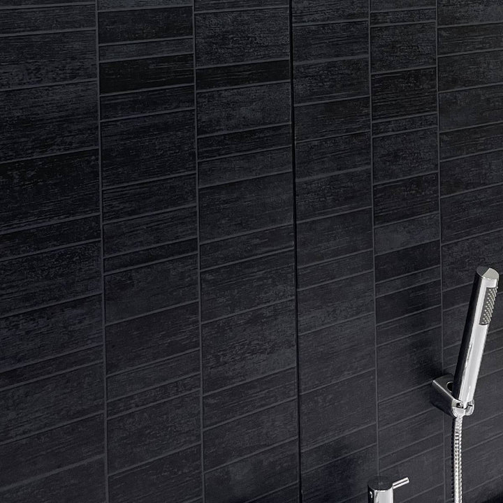 Lusso Small Anthracite Tile Effect Wall Panelling - 4.16sqm per pack