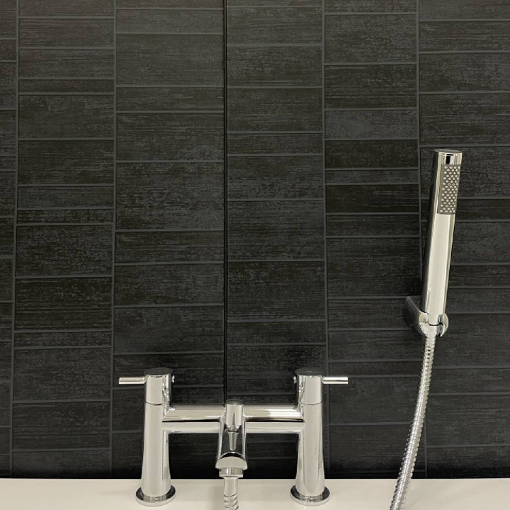 Lusso Small Anthracite Tile Effect Wall Panelling - 4.16sqm per pack