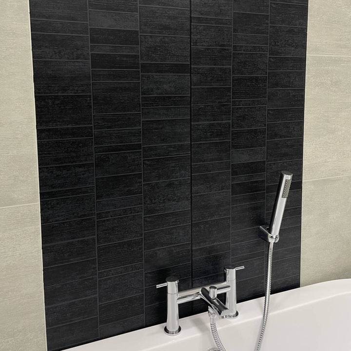 Lusso Small Anthracite Tile Effect Wall Panelling - 4.16sqm per pack