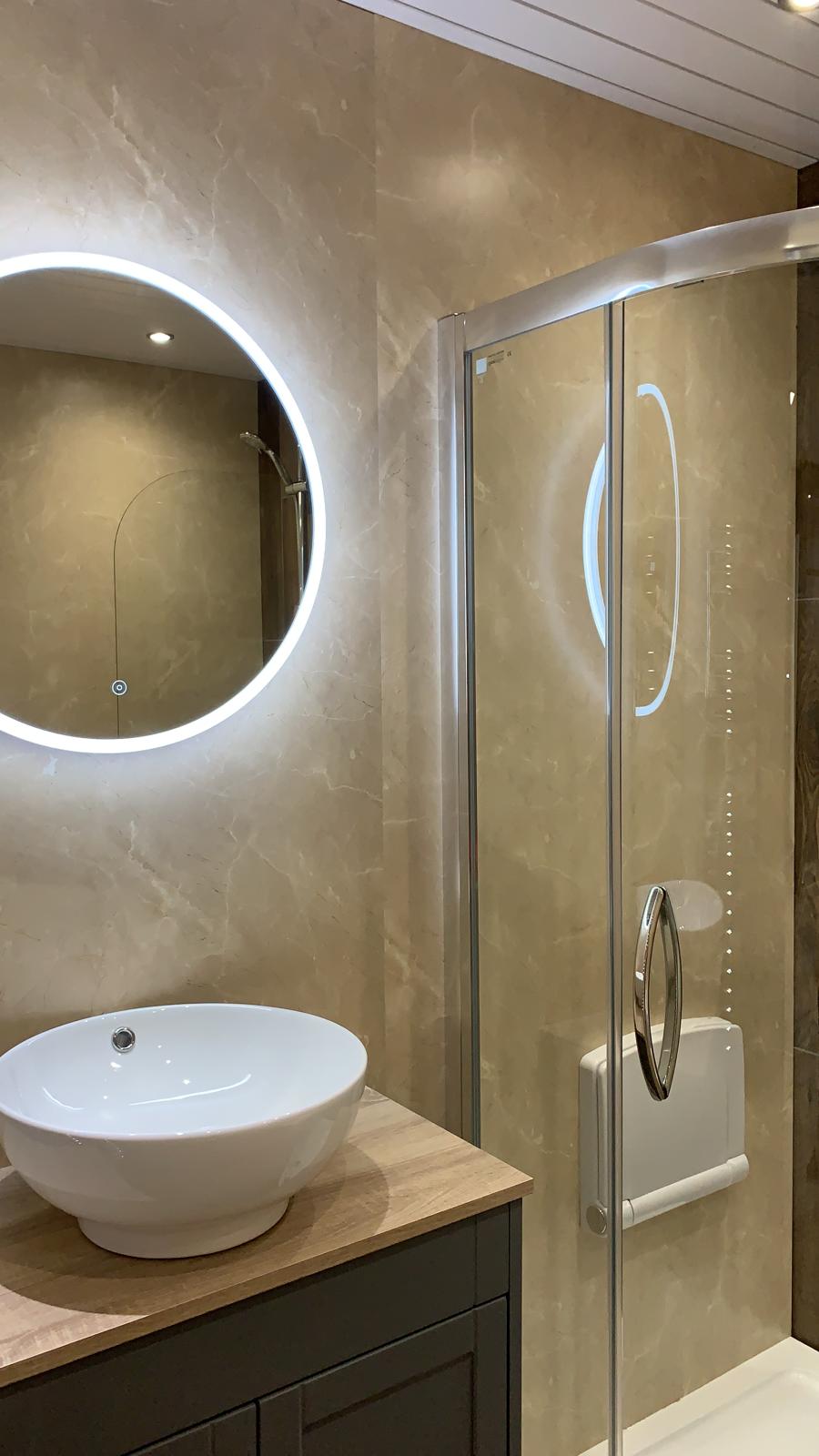 Lusso Panel Travertine Stone Matt 1m Twin Pack