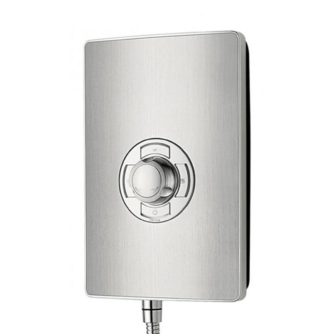 Vidalux Pure Electric 1200mm Shower Cabin Left Hand Black - Gun Metal 9.5KW