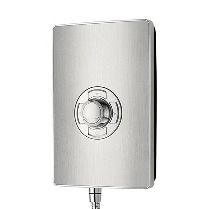 Vidalux Pure Electric 1200mm Shower Cabin Right Hand White - Gun Metal 8.5KW