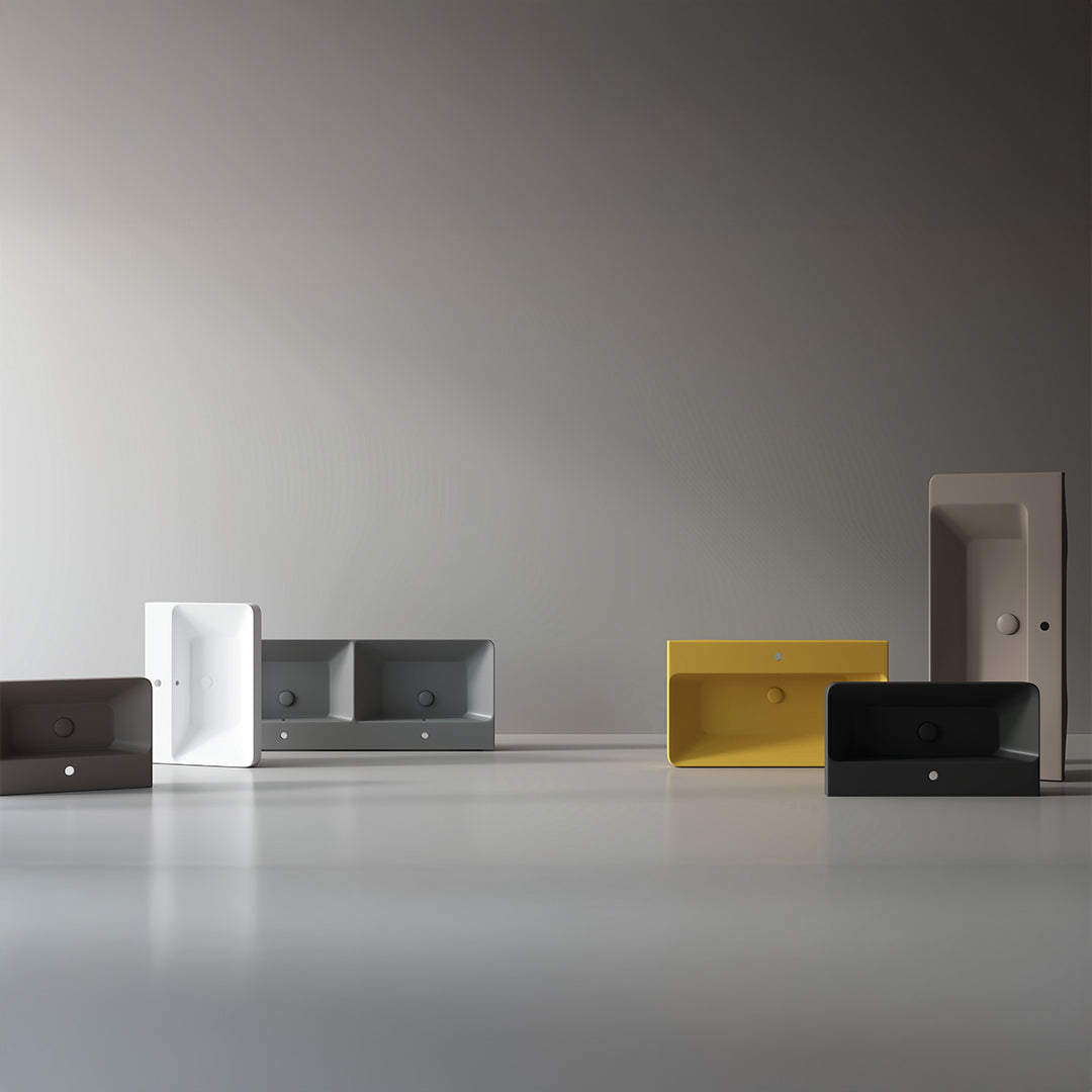 Luxury 600mm Ceramic Washbasin - Matt Latte