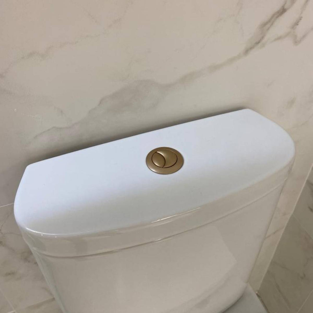Objekt Ceramica Dual Flush Button - Matt Brass