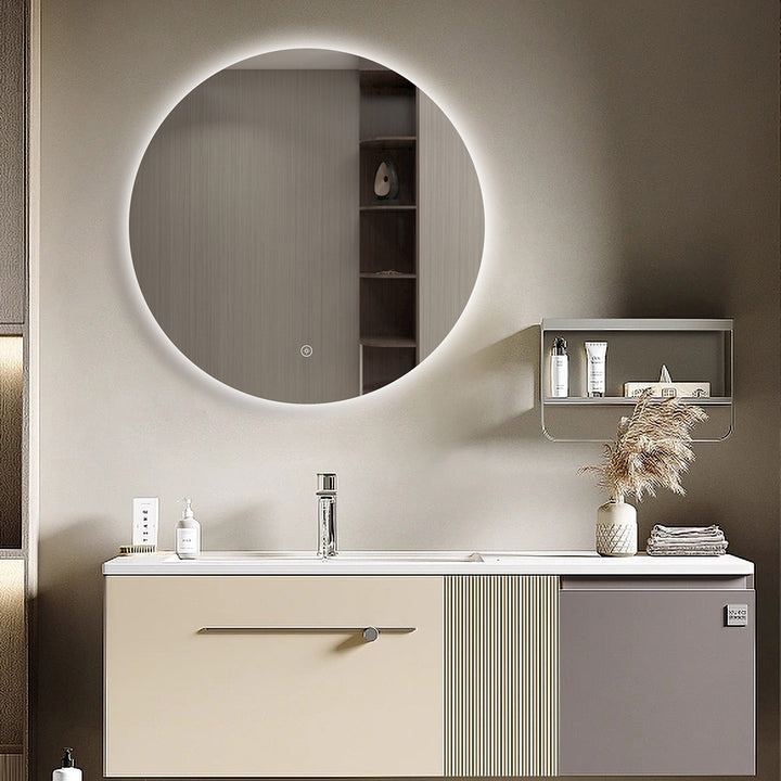 Solero Round Battery Operated 600mm Round LED Mirror