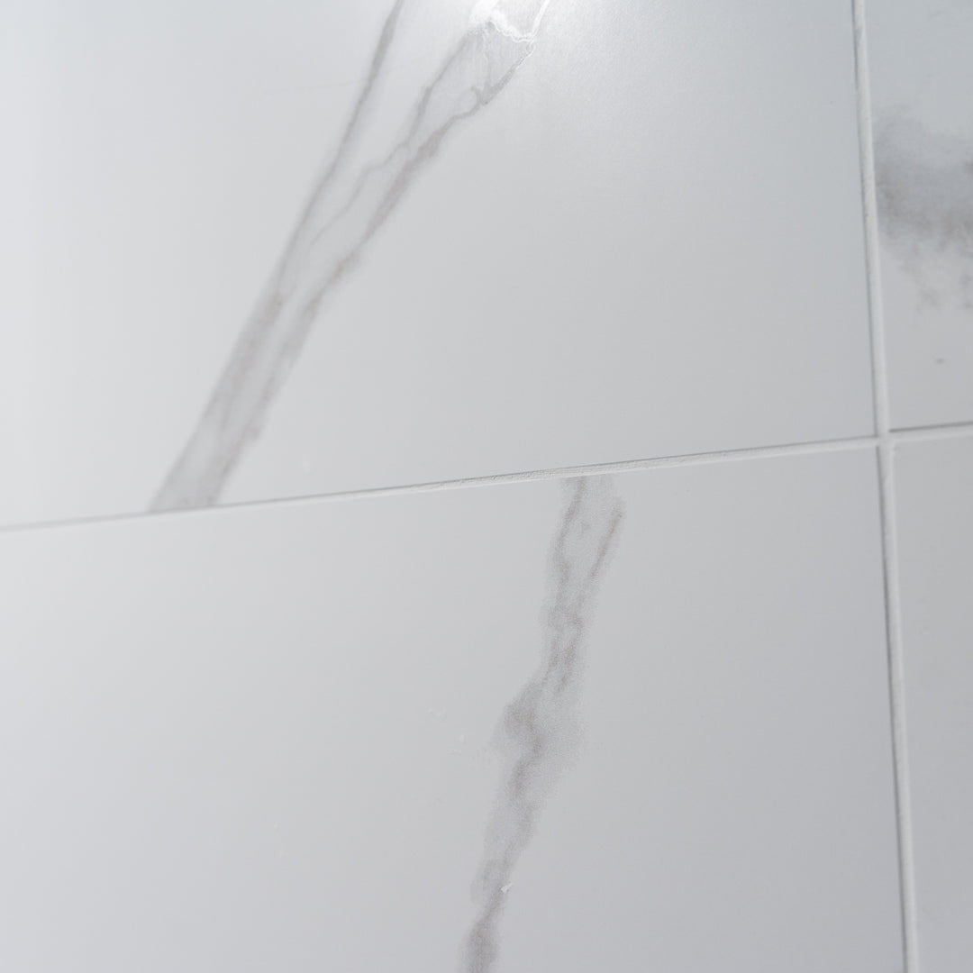 Marmori Carrara Luster 59 x 120cm Poreclain Rectified Tile - 1.44sqm perbox