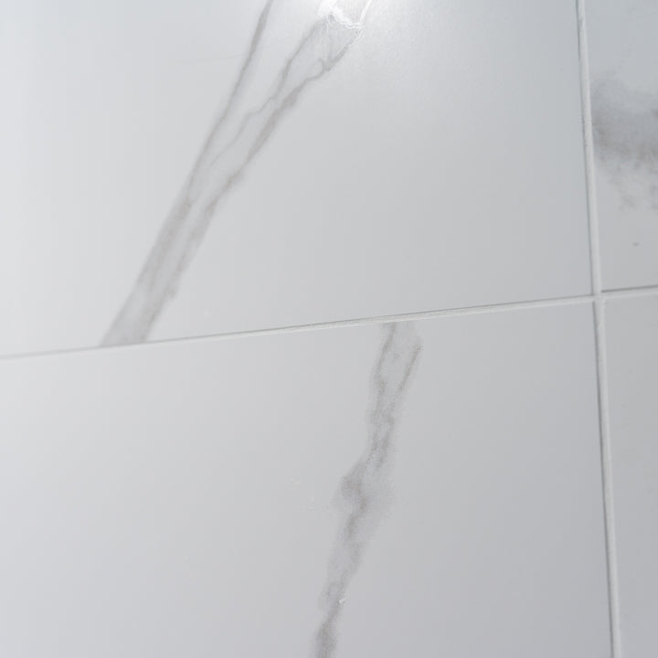 Marmori Carrara Luster 59 x 120cm Poreclain Rectified Tile - 1.44sqm perbox