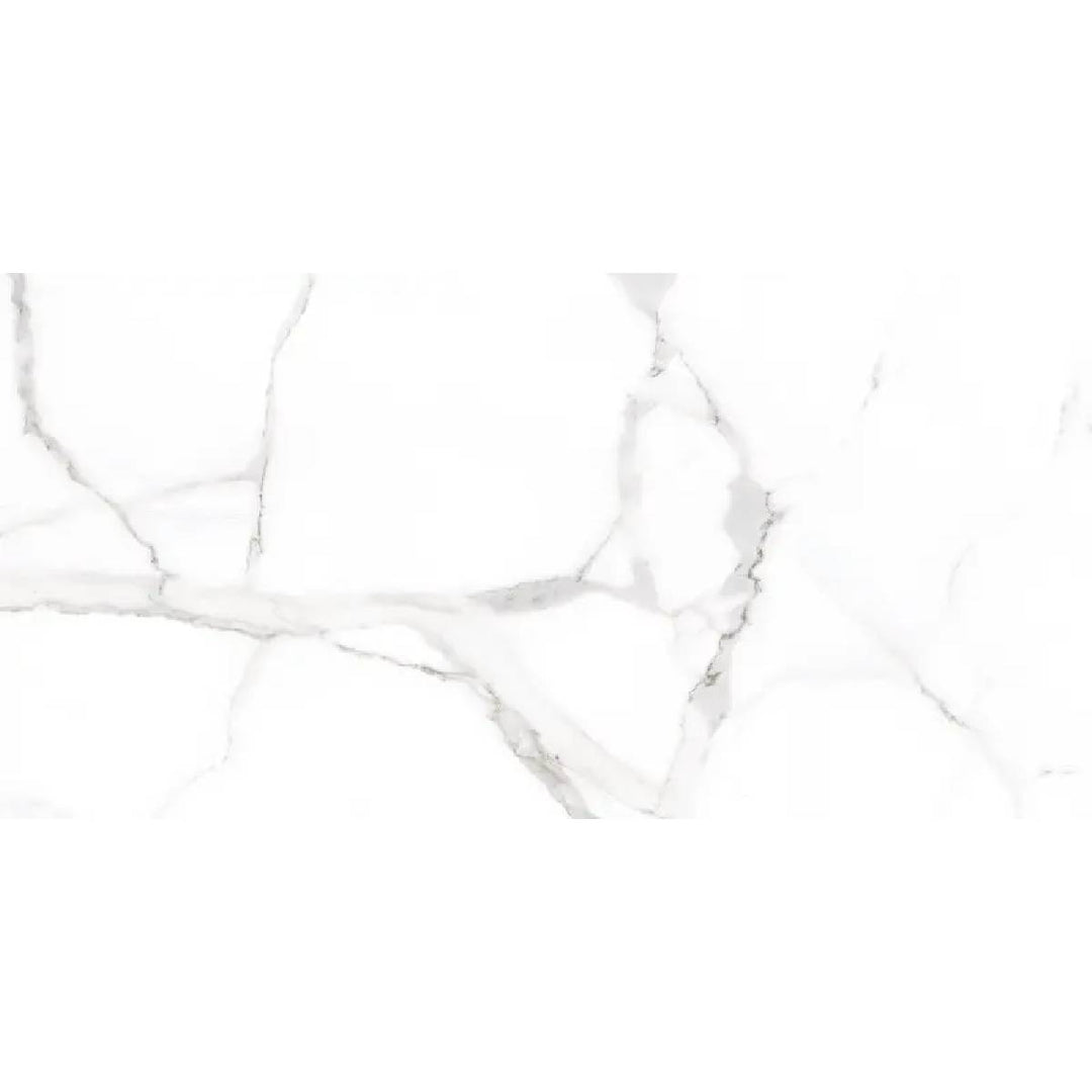 Marmori Carrara Luster 59 x 120cm Poreclain Rectified Tile - 1.44sqm perbox