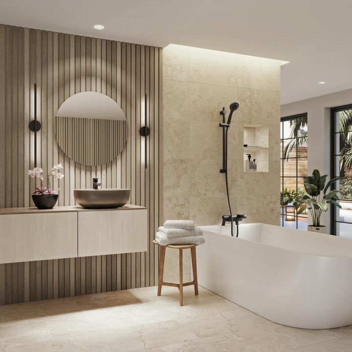 Aqualisa Midas 220 Bath Shower Mixer - Matt Black