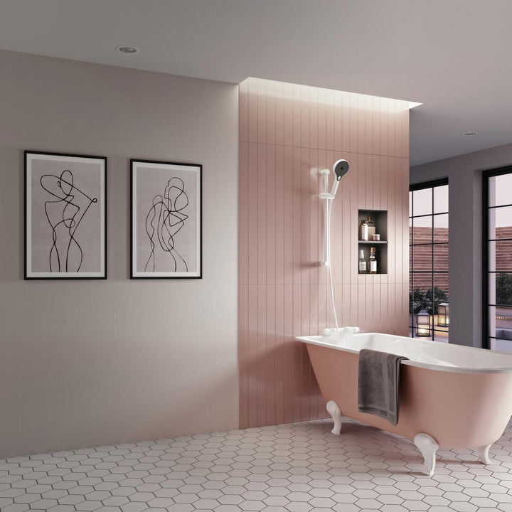 Aqualisa Midas 220 Bath Shower Mixer - Matt White