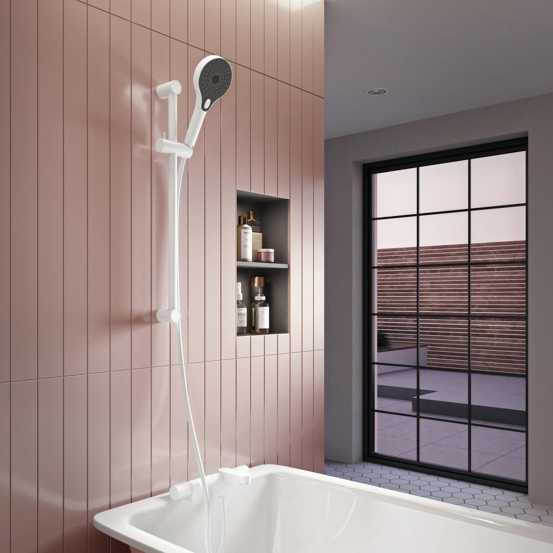 Aqualisa Midas 220 Bath Shower Mixer - Matt White