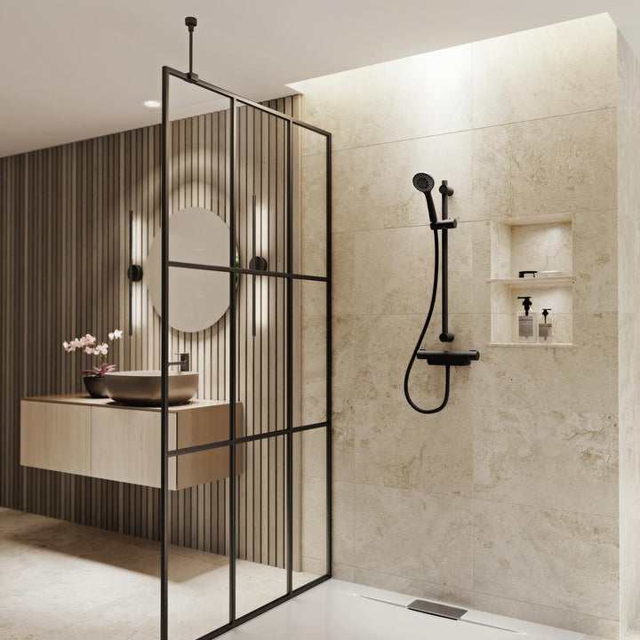 Aqualisa Midas 220 Bar Valve Shower - Matt Black