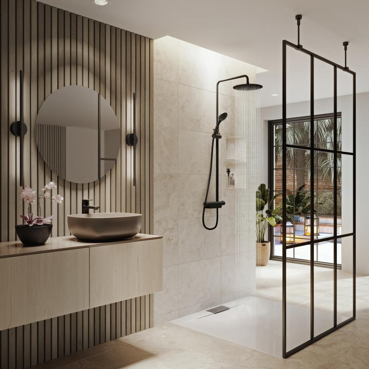 Aqualisa Midas 220 Shower Column - Matt Black