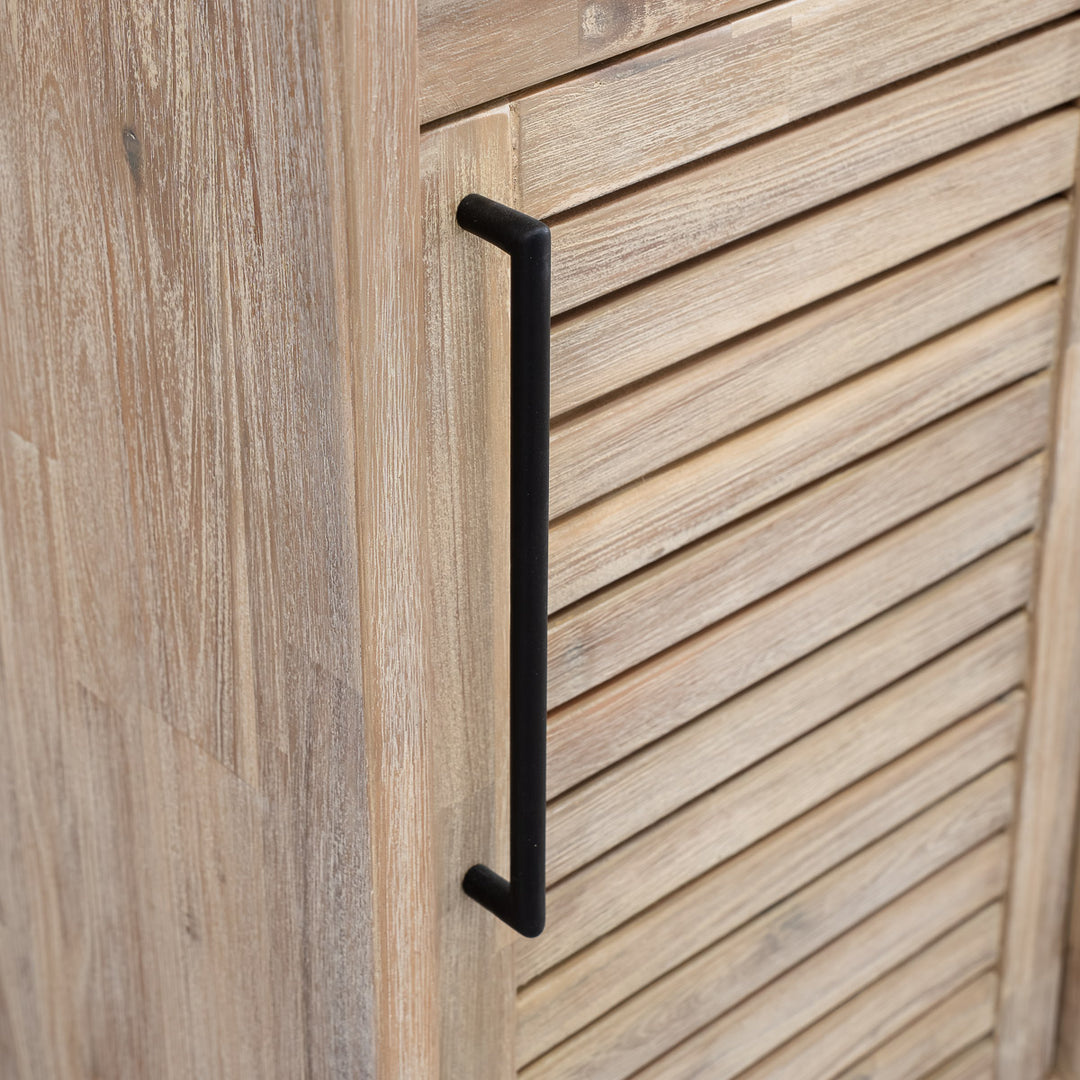 Merida 400 Floor Standing Solid Teak Tall Storage Unit