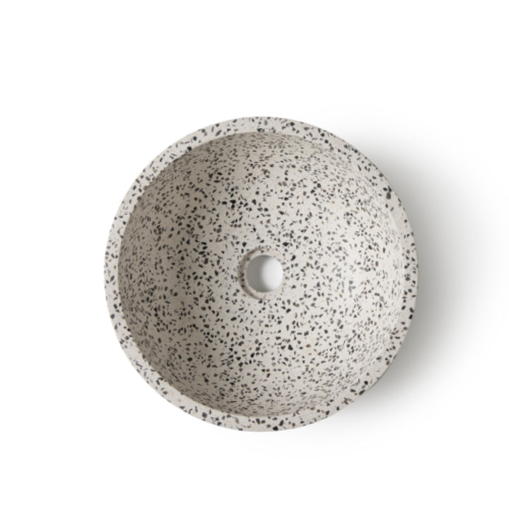 Venecia Terazzo Stone Mix Wash Basin - 35x35x13cm - Grey