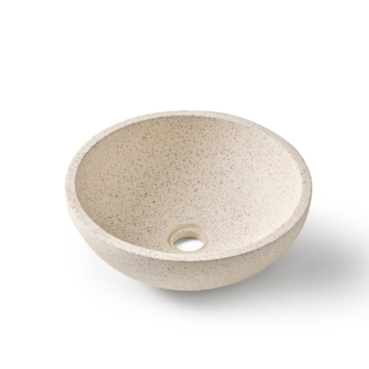 Venecia Terazzo Stone Mix Wash Basin - 35x35x13cm - White